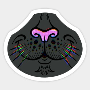 Bubbly Black Cat Sticker